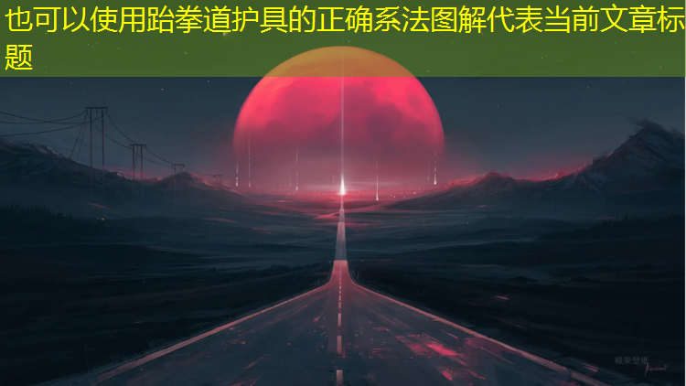 跆拳道护具的正确系法图解